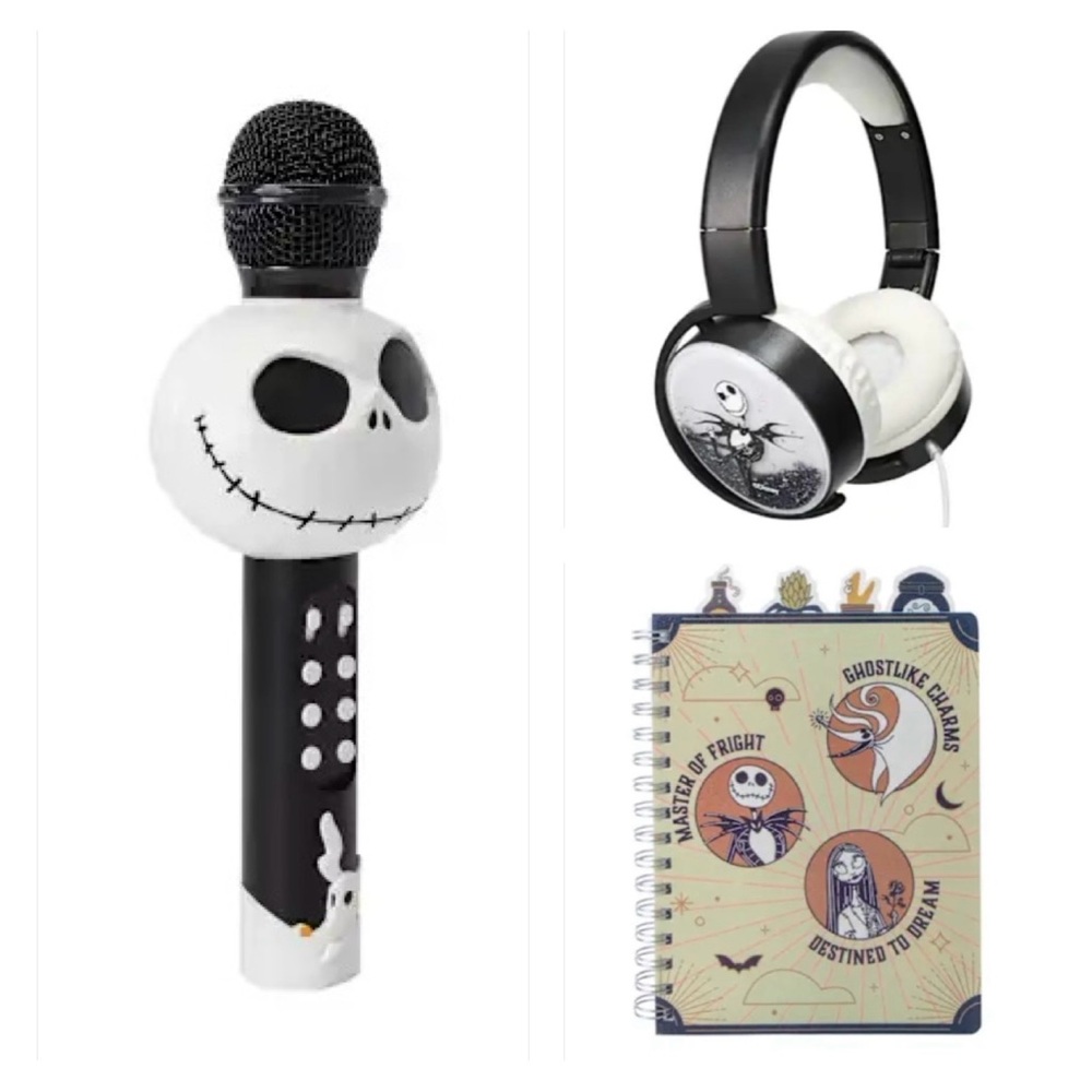 LAST ONE 3pc. Journal/Headphones/Karaoke Microphone Bundle NIB
